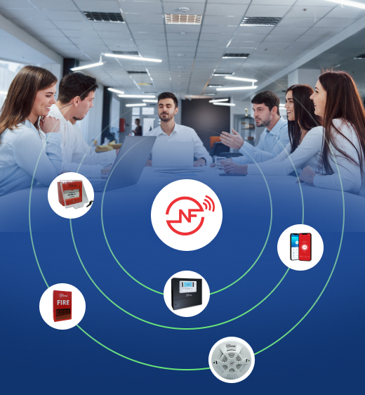 AIoT Wireless Fire Alarms for Offices & Campuses