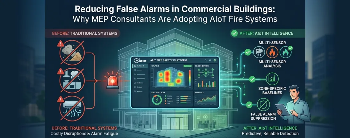 Reducing False Alarms in Commercial Buildings: Why MEP Consultants Are Adopting AIoT Fire Systems